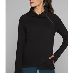 ATHLETA | pullover black cozy karma zip sweater